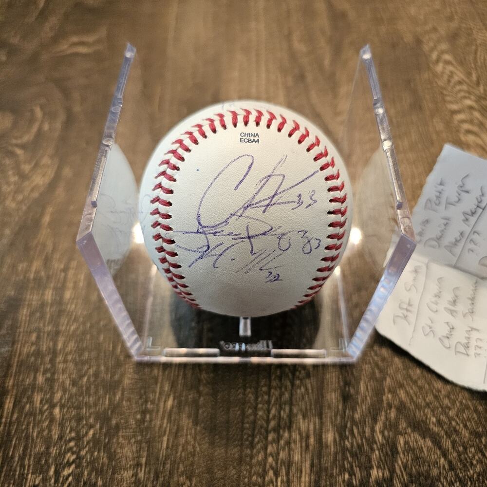 Team Autographed Signed Auto New Britain Rock Cats 2013 MLB Baseball Ortiz